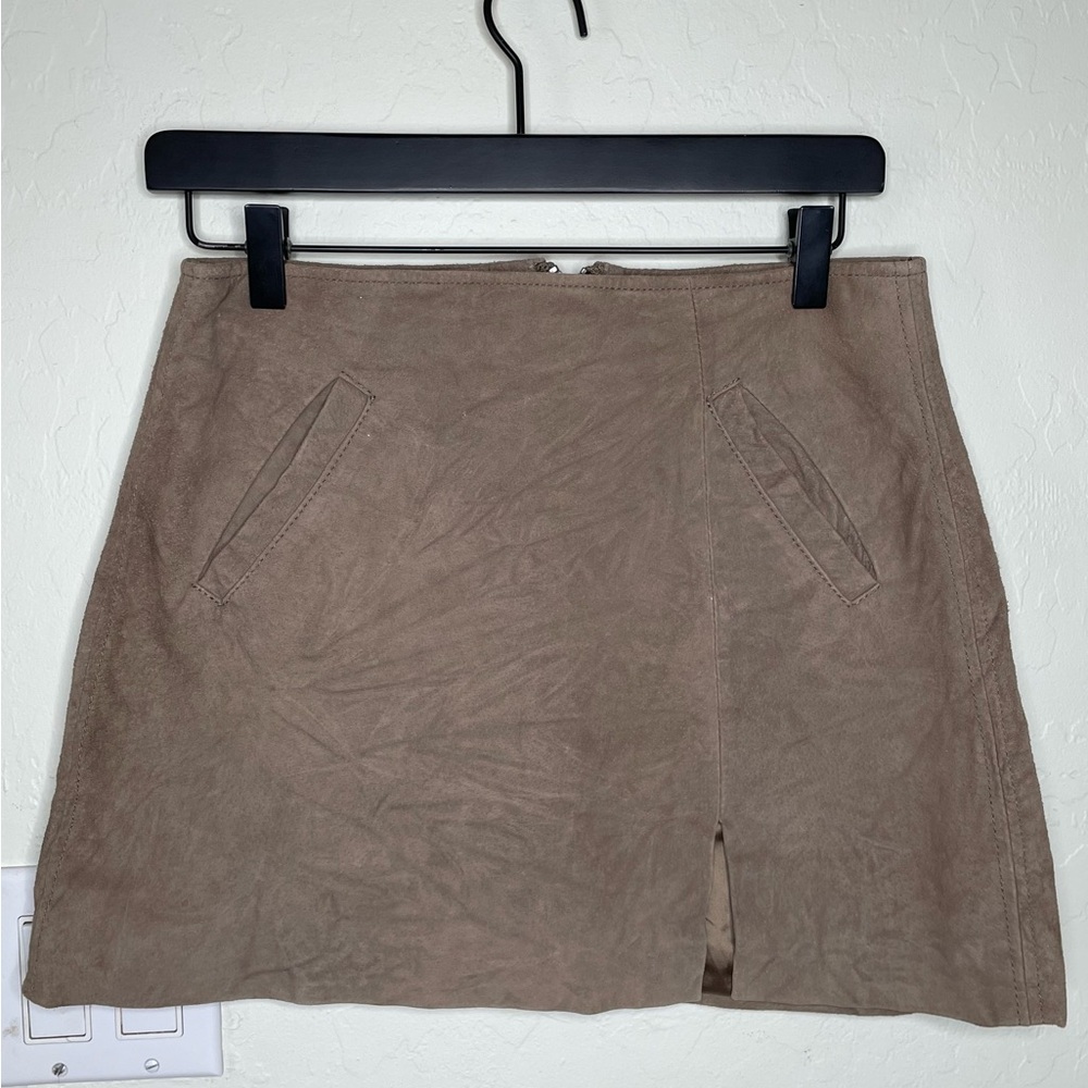 Blank NYC Tan Mini Skirt